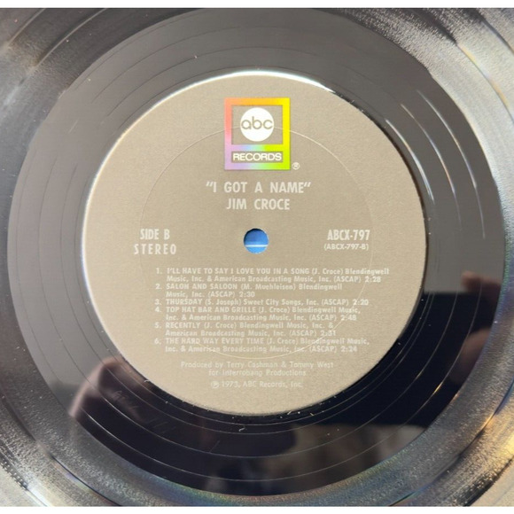 Jim Croce - I Got A Name Vinyl LP - 1973 First Press - ABCX-797 - Picture 8 of 13